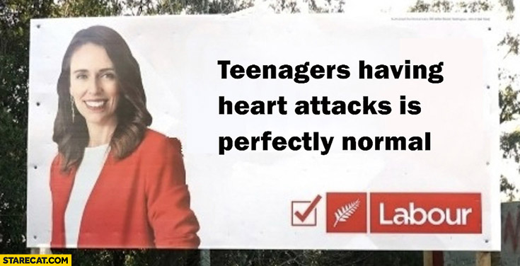 Teenagers having heart attacks is perfectly normal Jacinda Ardern