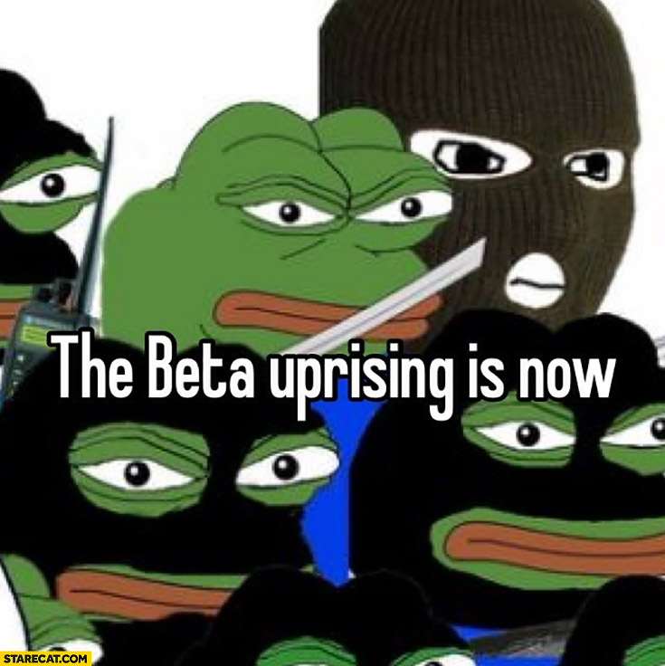 The beta uprising frog Pepe balaclava