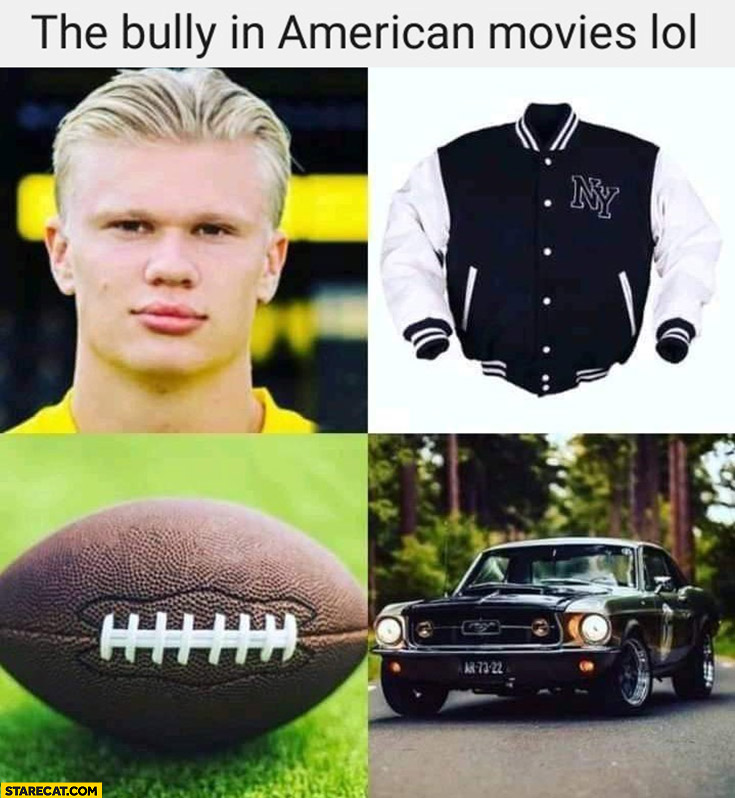 The bully in american movies starter pack: jacket, muscle car