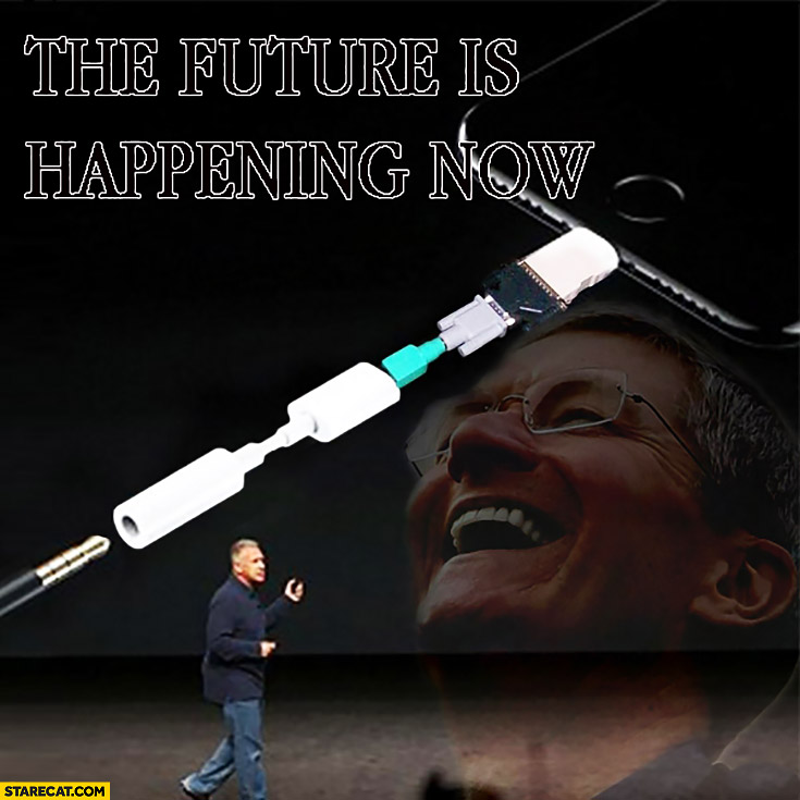 The future is happening now Apple multiple adapters headphones jack