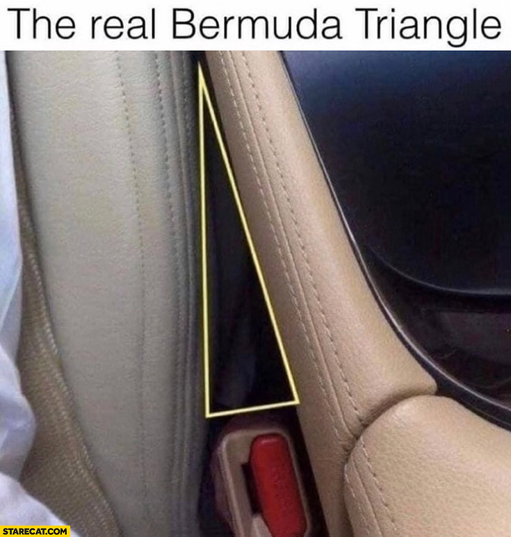 The real Bermuda triangle between car seats