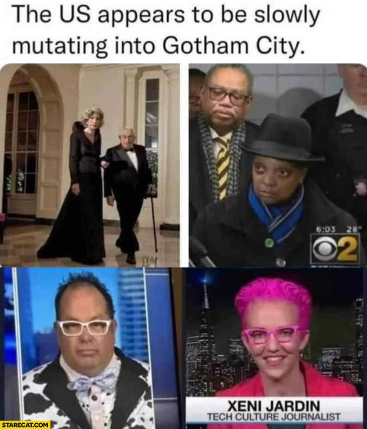 The USA appears to be slowly mutating into Gotham city