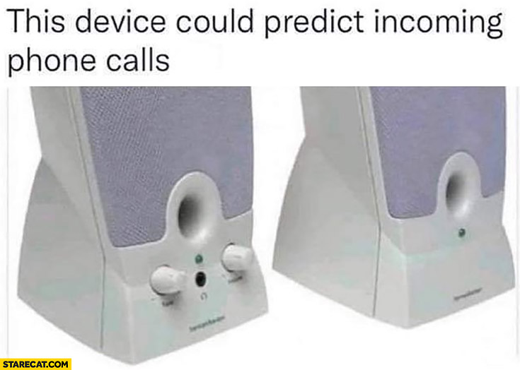 This device could predict incoming phone calls computer speakers