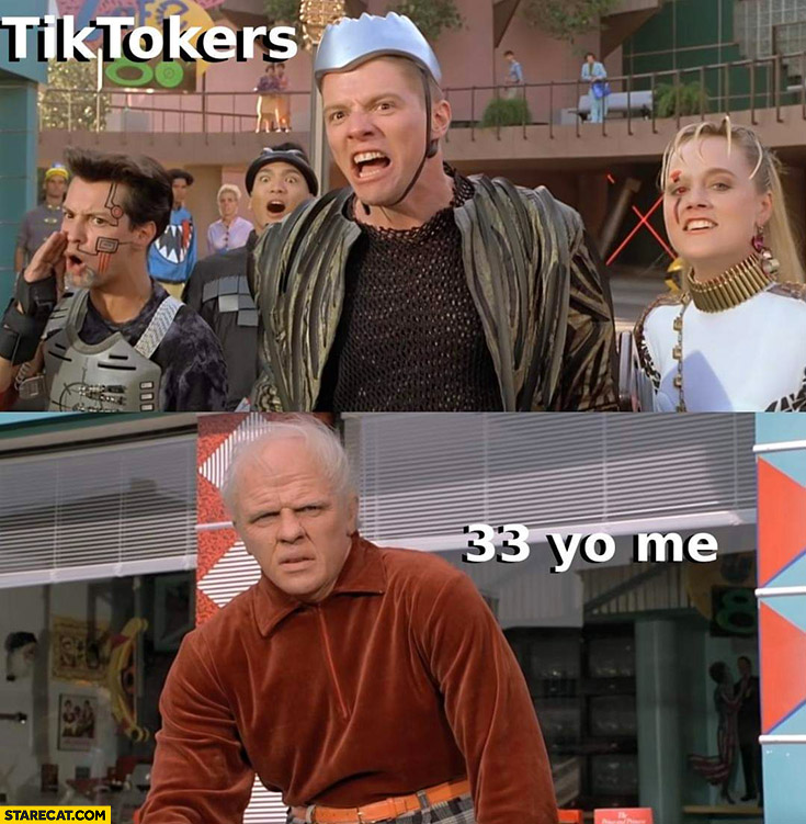 Tiktokers vs 33 years-old me Back to the future