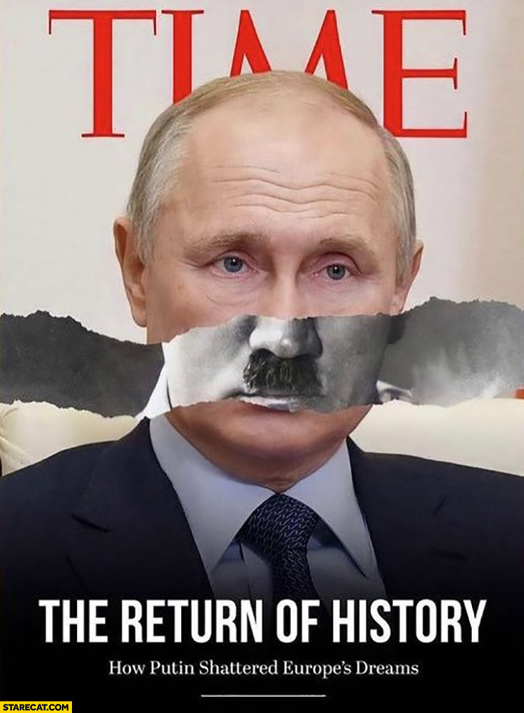 Time cover Putin hitler the return of history