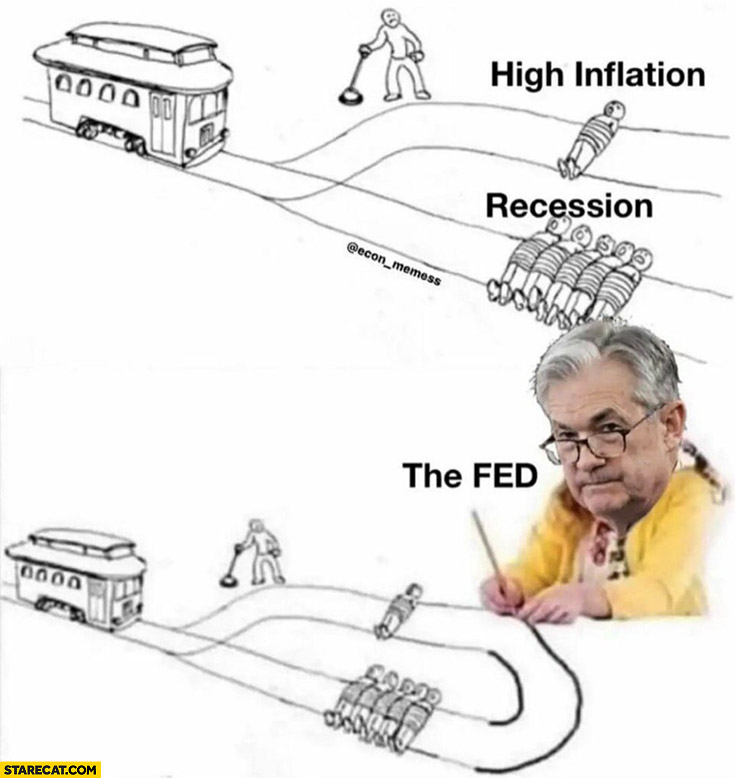 Tram railways recession or high inflation the FED Powell wants both