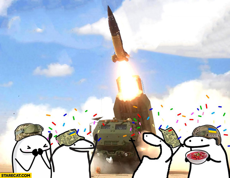 Ukraine got new ATACMS rockets soldiers celebrating