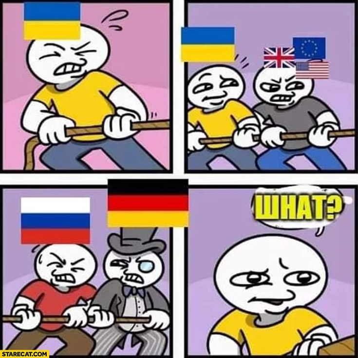 Ukraine tug of war Germany joins Russia, Ukraine confused