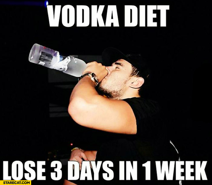 Vodka diet lose 3 days in 1 week