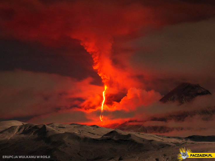 Volcano eruption Russia