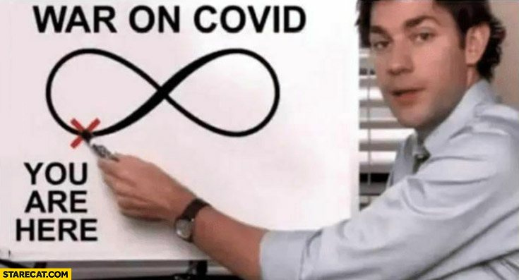 War on covid you are here: infinity the office Jim