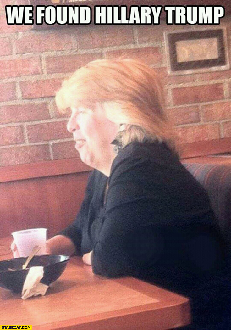 We found Hillary Trump – woman with Donald Trump’s hair
