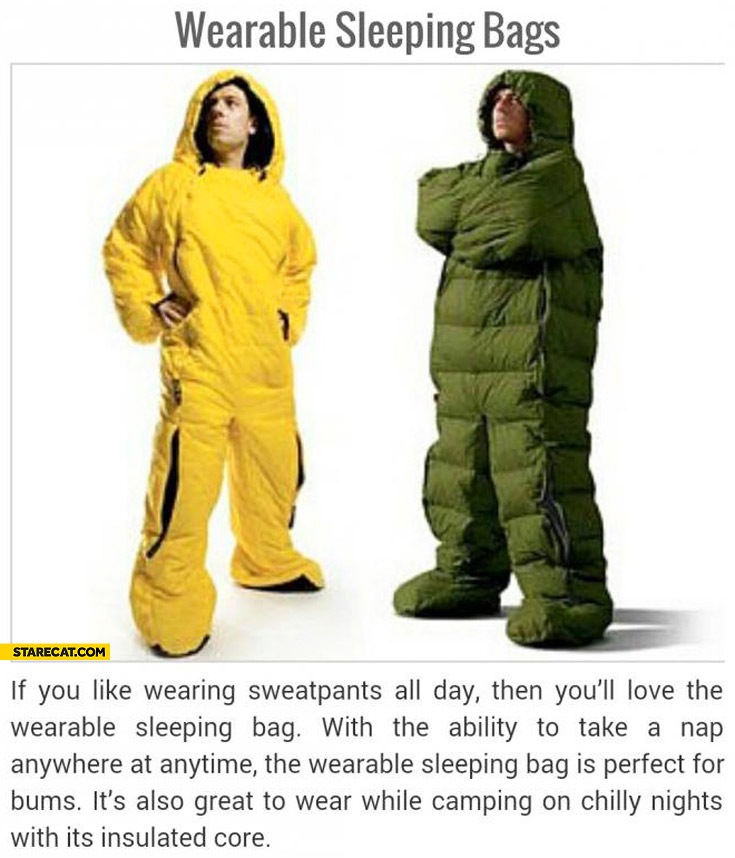 Wearable sleeping bags
