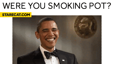 Were you smoking pot? Obama