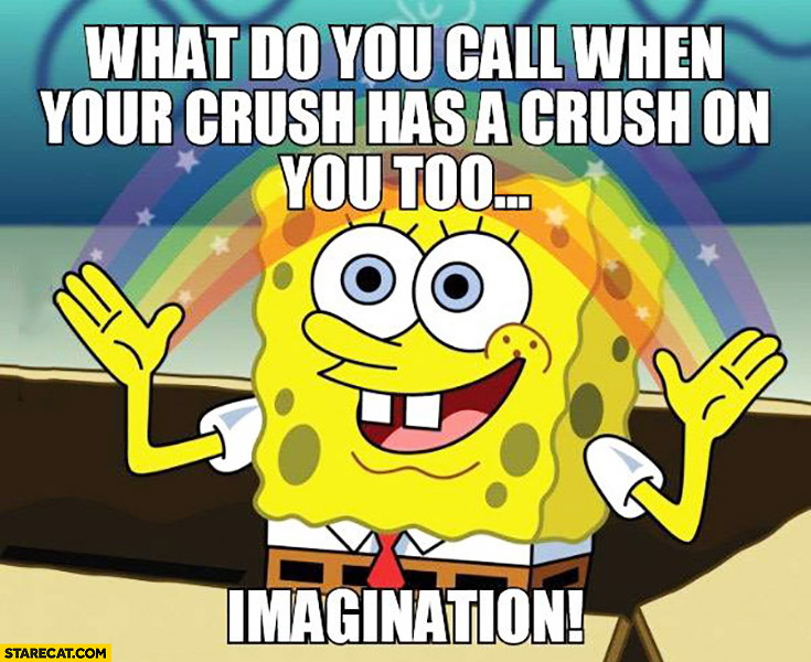 What do you call when your crush has a crush on you too? Imagination Spongebob
