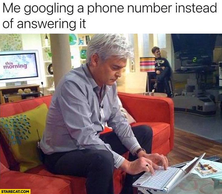 When I google a phone number instead of answering it