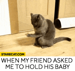 When my friend asked me to hold his baby