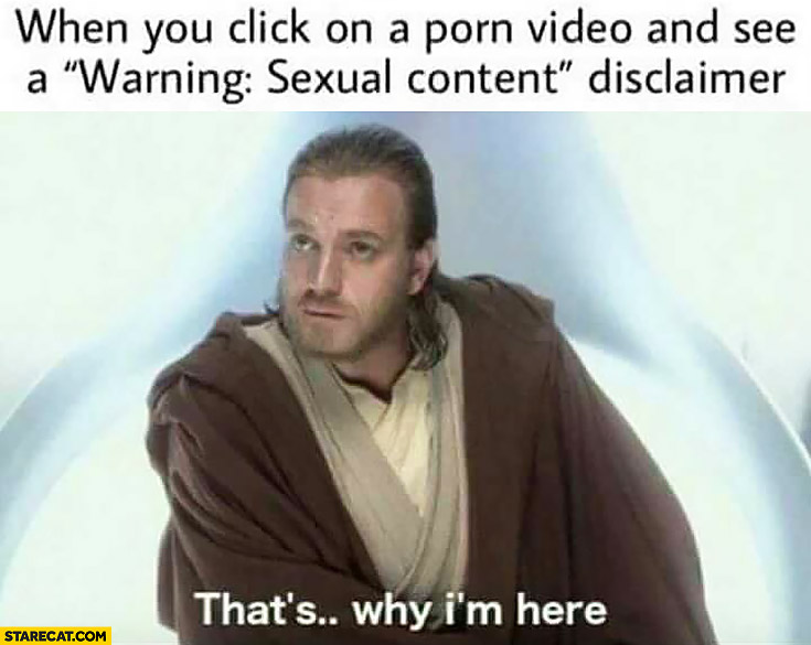 When you click on an adult video and see a warning “adult content disclaimer”, that’s why I’m here