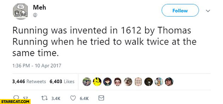 Who invented running