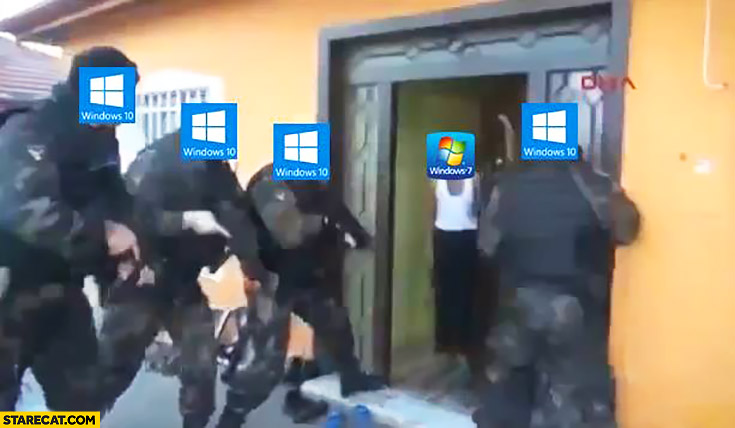 Windows 10 coming to your house like a police you are forced to upgrade