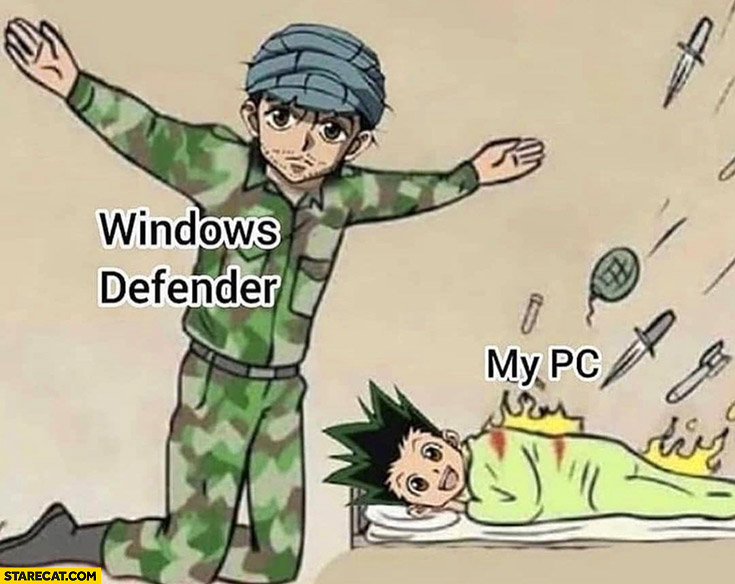 Windows defender protecting my PC fail