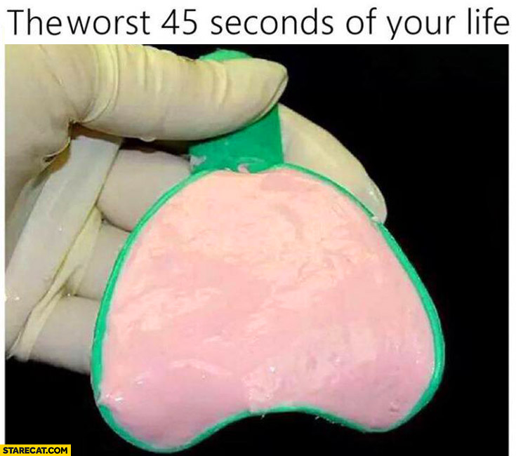 Worst 45 seconds of your life dentist preparing braces