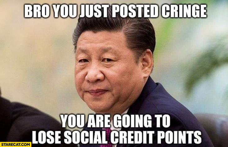 Xi Jinping bro you just posted cringe you are going to lose social credit points