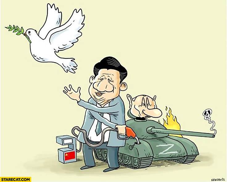Xi Jinping peace dove but secretly fueling russian invasion on Ukraine
