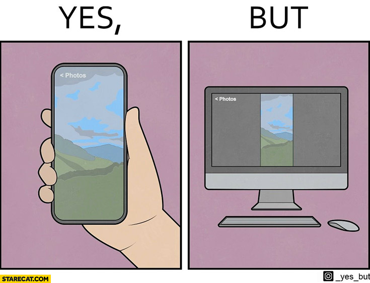 Yes, but phone vertical camera vs horizontal computer screen