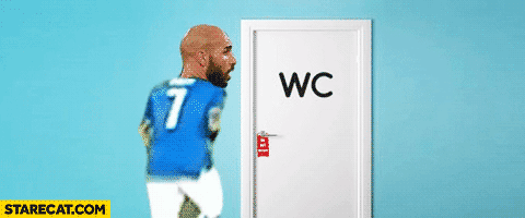 Zaza funny dance to the toilet penalty gif animation