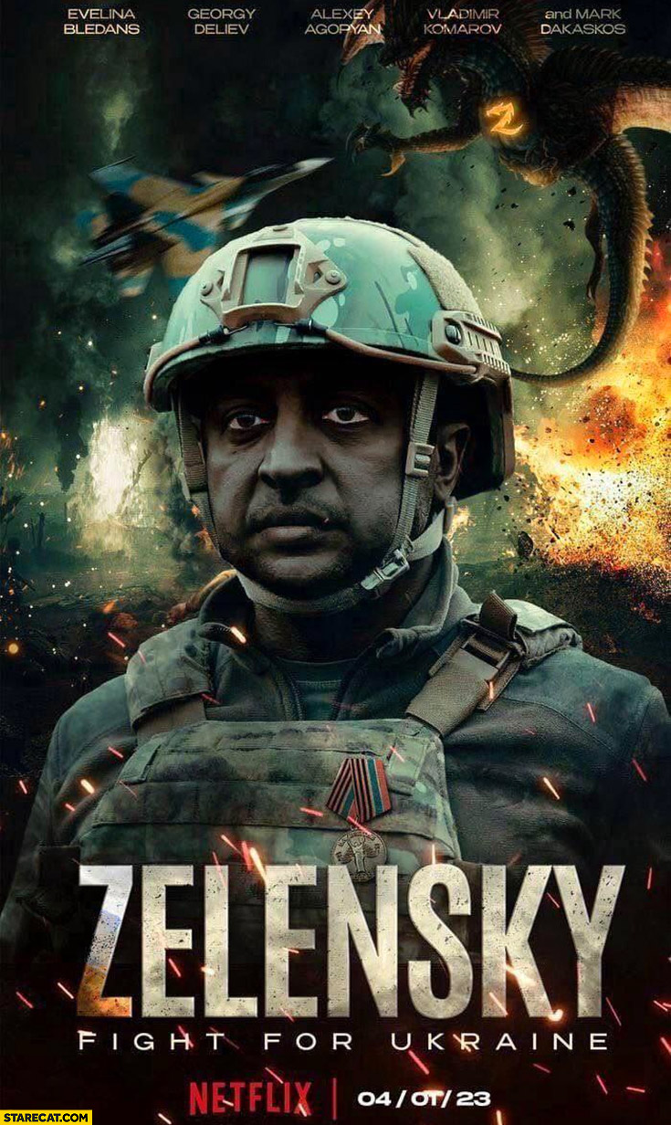 Zelensky fight for Ukraine netflix movie tv series poster black man