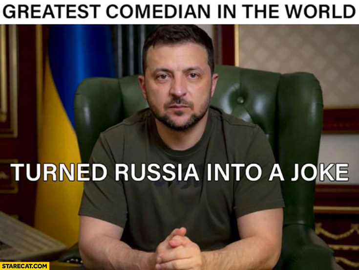 Zelensky greates comedian in the world turned russia into a joke