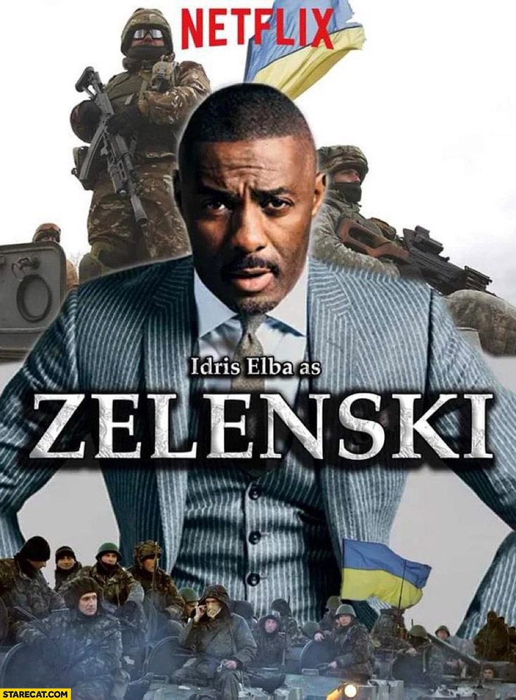 Zelensky Netflix adaptation Idris Elba black actor man