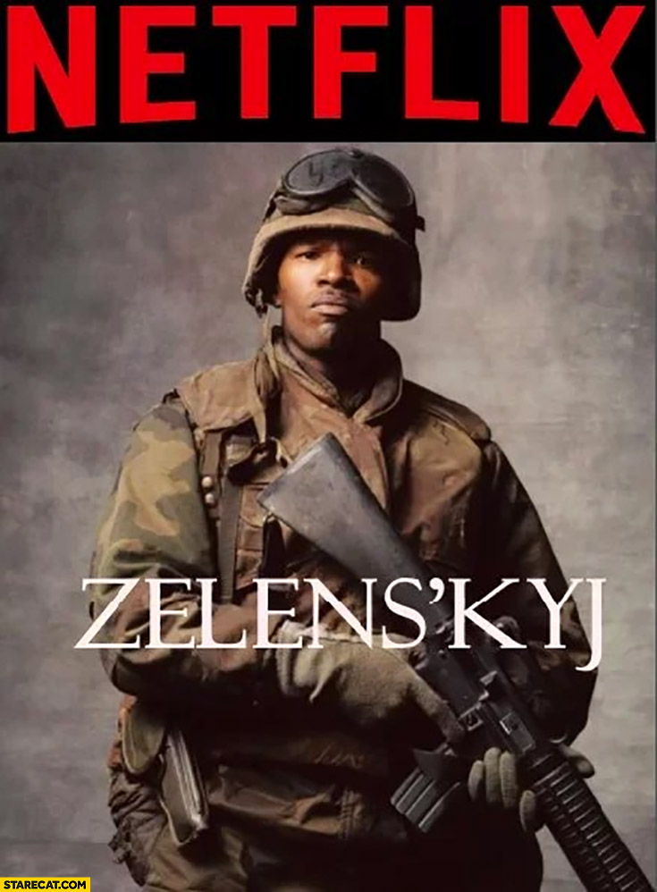 Zelenskyy Netflix adaptation movie tv series black soldier